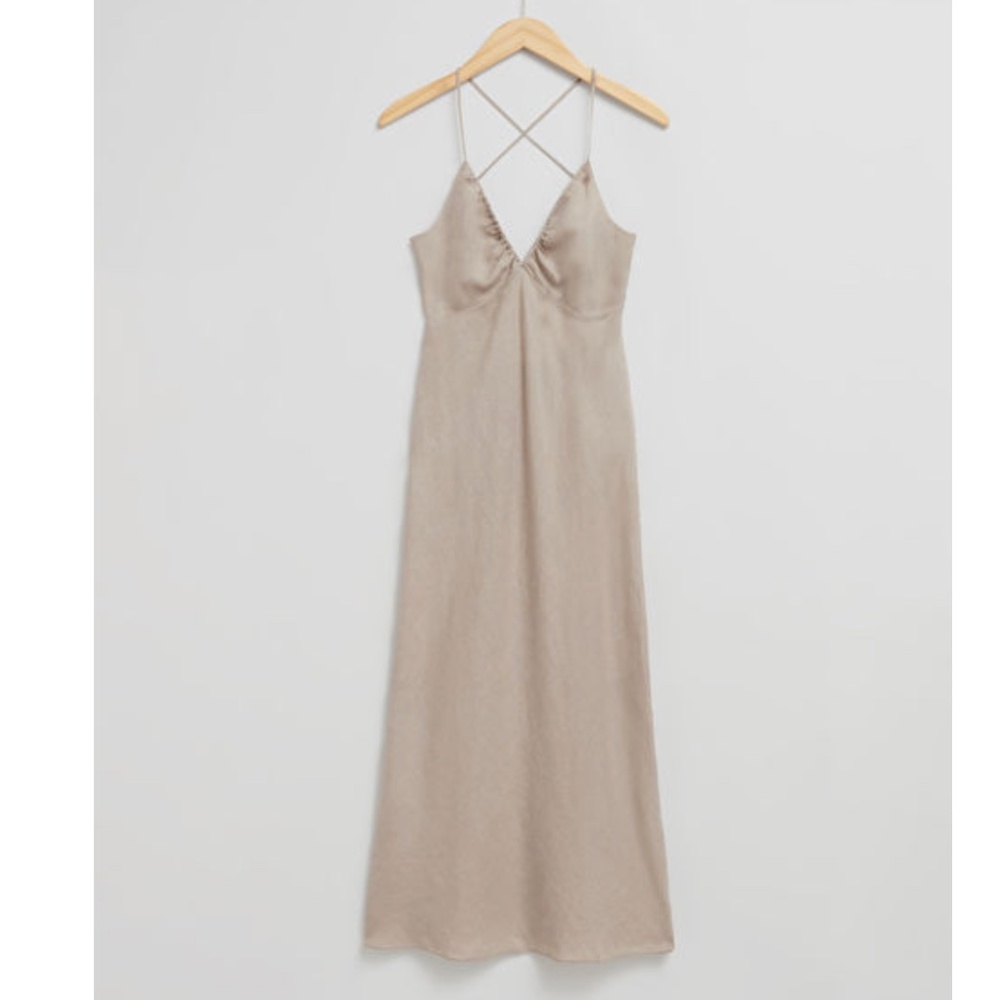 & Other Stories Strappy Midi Dress